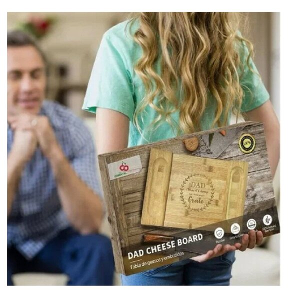 Dad Bamboo Cheese Board - Picture 4 of 4